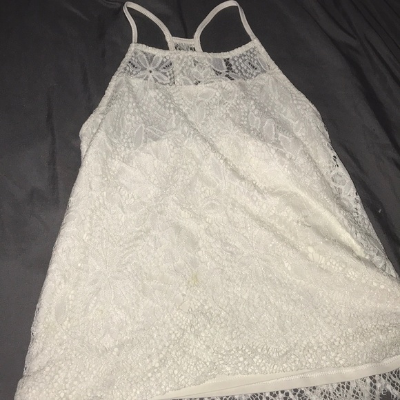 White lace tank top - Picture 1 of 2
